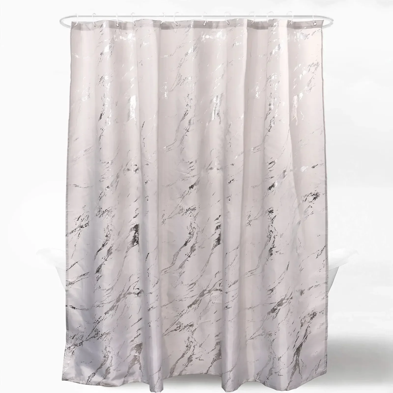 Shower Curtain Waterproof Quick-Drying Bathroom Curtain 71x71inch Marble Shower Curtain Decorative Polyester Shower Curtain