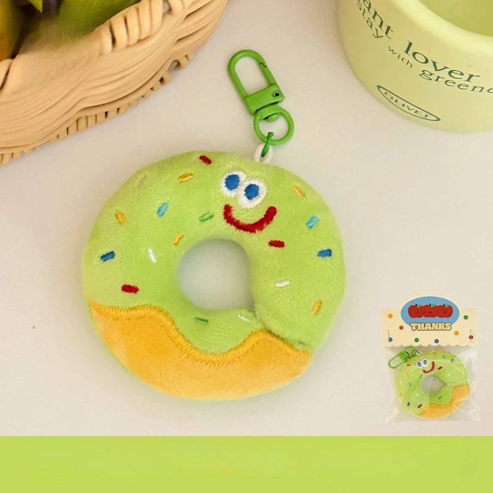 Cartoon Donut Pendant for Girl Heart Keychain Backpack Decoration