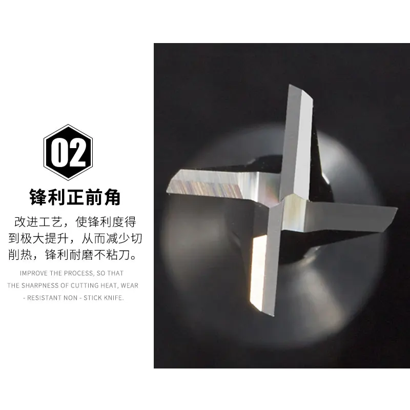 Swallowtail milling cutter, integral alloy groove milling cutter, forming chamfering cutter, 45 degrees, 60 degrees