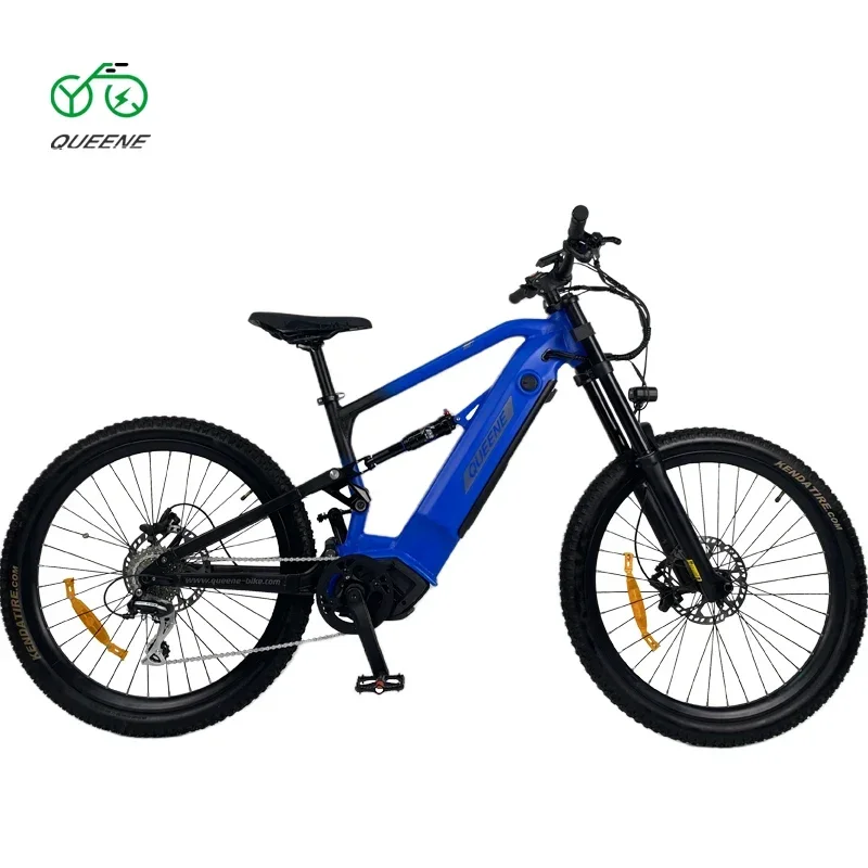 1000W Full Suspension Electric Mountain Bike 27.5*2.5 Off-Road E-Bike Hydraulic Disc Brake 20Ah Electric Mountain Bike