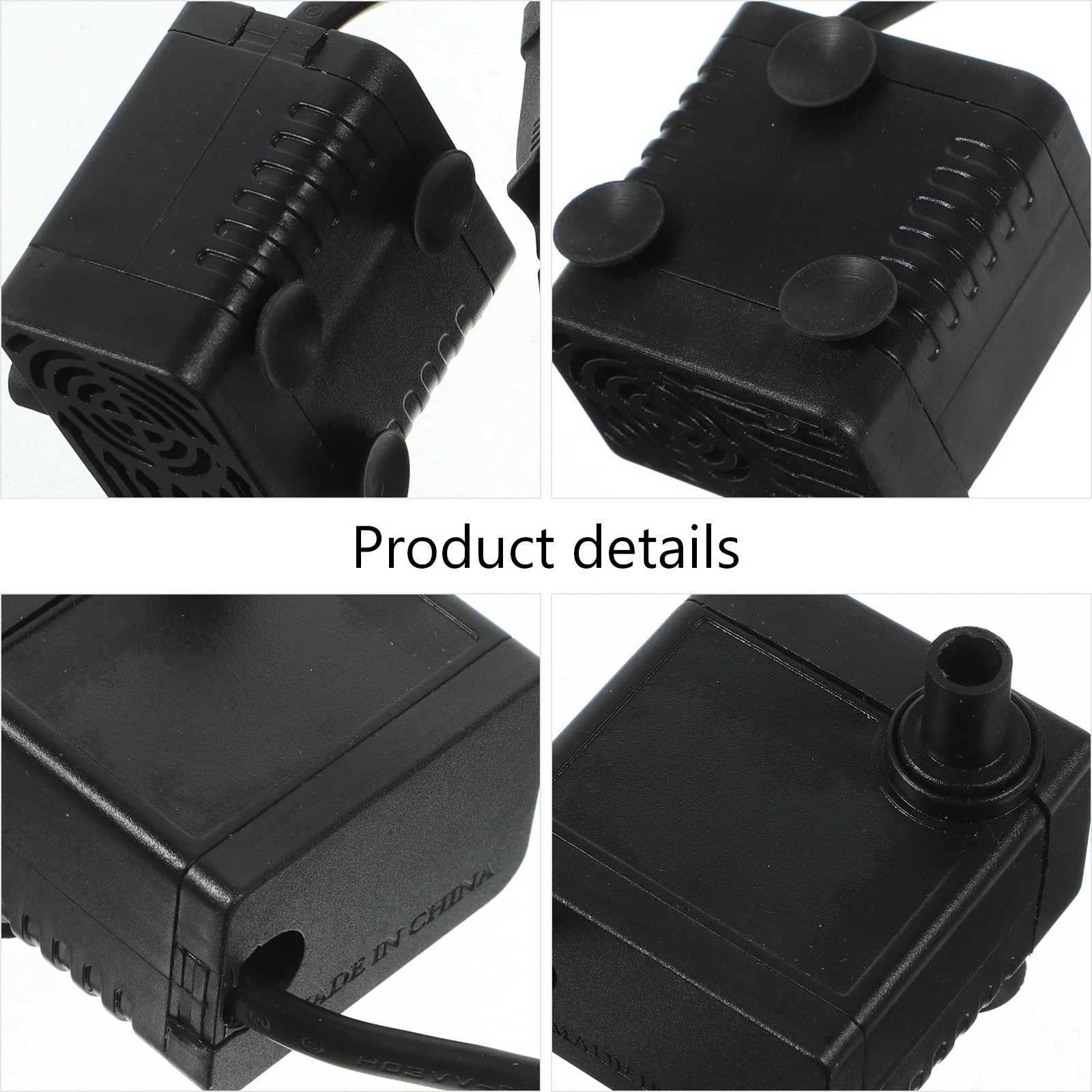 

Adjustable Submersible Water Pump Aquarium Fish Tank Fountain EU Plug 5W 320L H 8mm Outlet 2.2x1.6x2inch for Pond