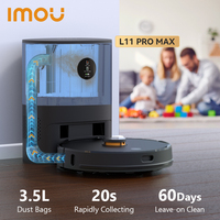 IMOU Vacuum Cleaner L11 Pro Max 6400mAh with Charging dock 4500Pa Suction Smart Home Appliance Multiple Maps Cleaning Machine