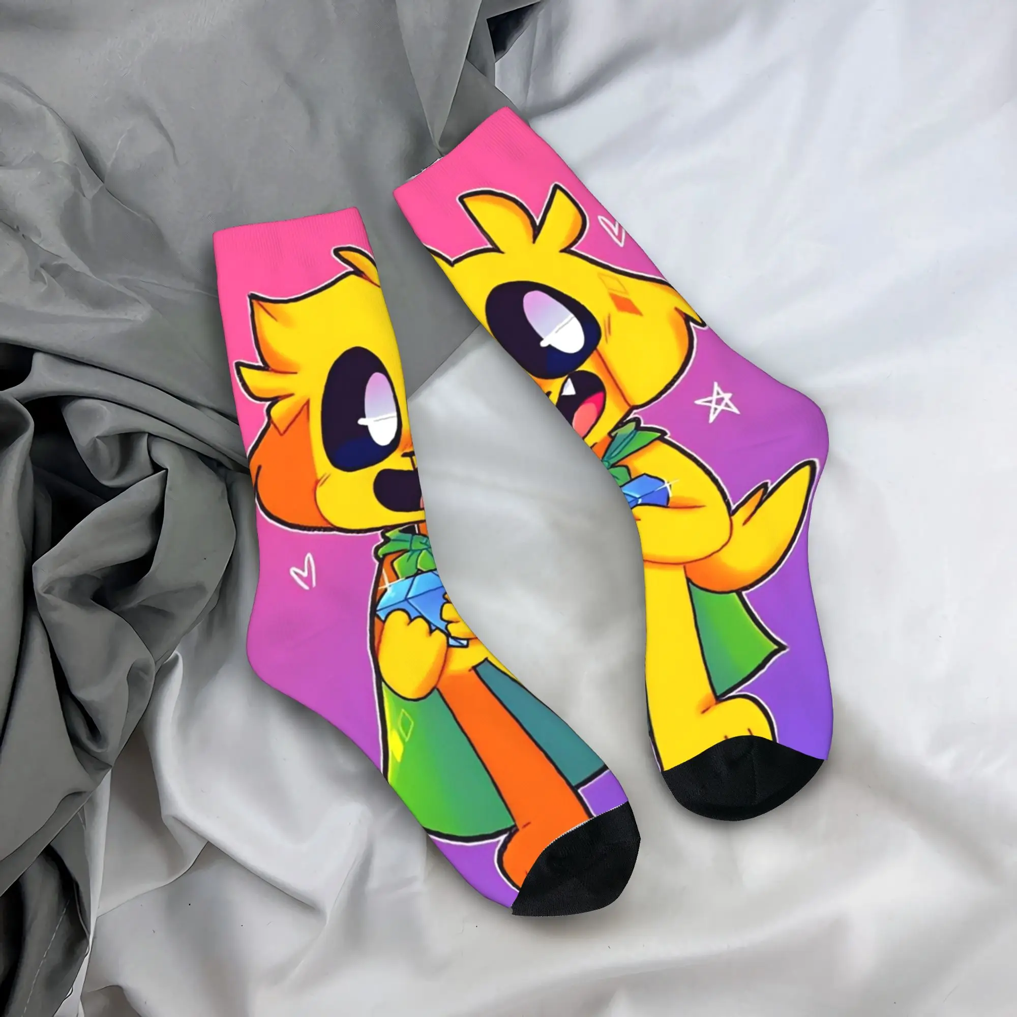 Paar Socken Mikecracked Mikes Strümpfe Anti Skid Weiche Socken Winter Retro Grafik Radsocken