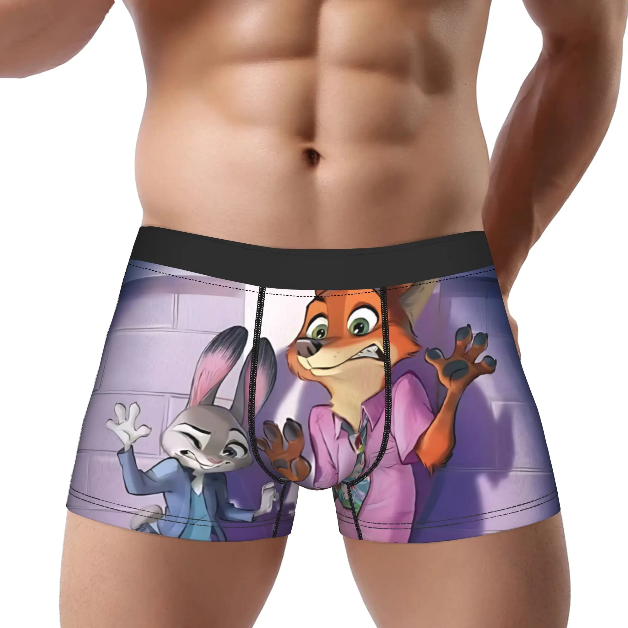 

adults 18 plus boxers Zootopia 2 Underpants Breathbale Panties Men Underwear Comfortable Shorts Boxer Briefs