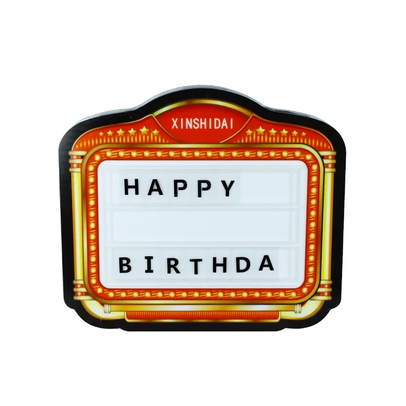 2025 الرائج الساخن بيع حجم مخصص الشكل LED رسالة المجلس تسجيل قابلة للشحن للنادي #1