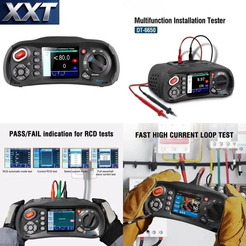 XXT Innovative Multifunction Installation Tester Electrical System Analysis & Accurate Fault Detection Enhance Safety