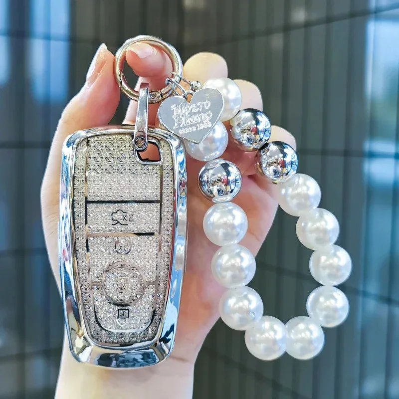 

Suitable for Ford Mondeo Keycase Bronco Focus Escort EDGE Plus Explorer Escape Mustang Keycover Keyshell Keychain car key bag