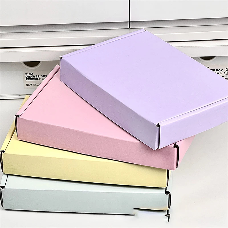 5 Stück Versandkarton aus Wellpappe zum Verpacken, Basteln, Geschenken, Kleine Unternehmen, Hochzeit, Party, DIY-Versandkarton – Detail 10