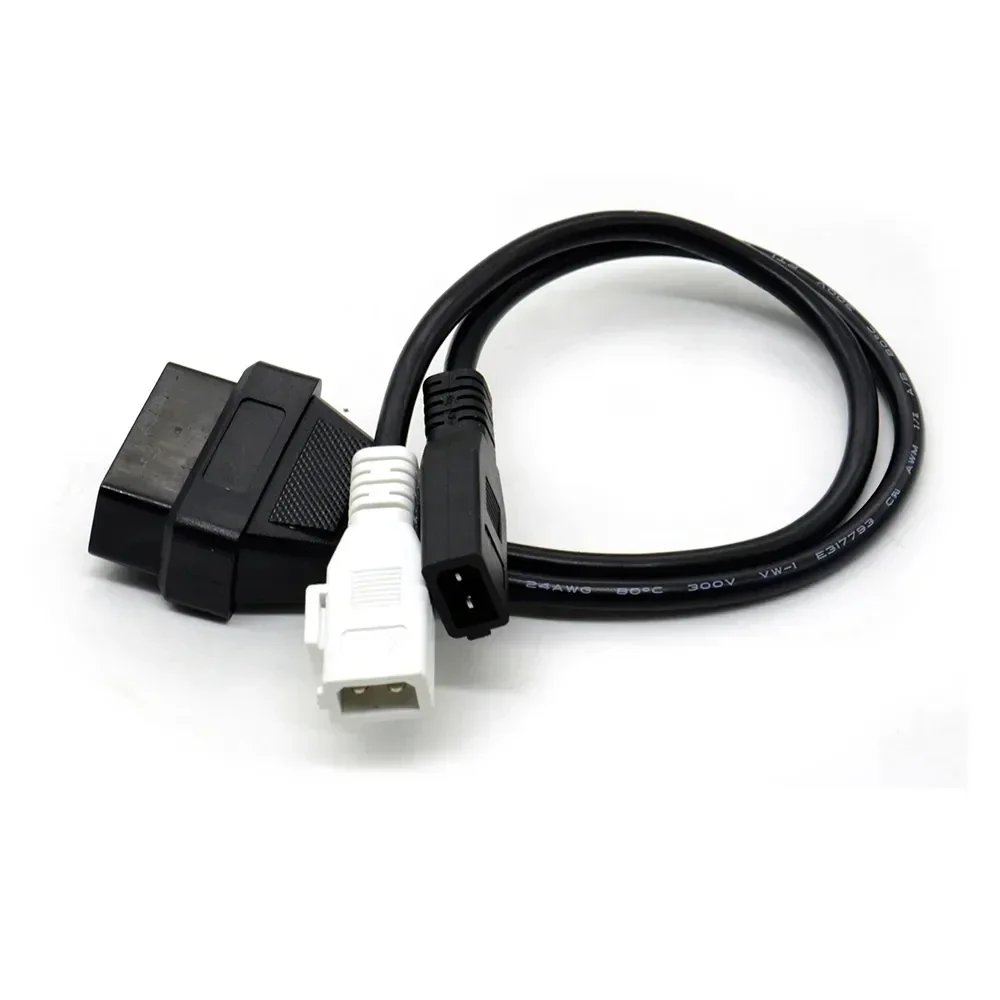 Latest 16Pin OBD2 Cable ForVaG Adapter For ADI 2X2 OBD OBD2 Car Diagnostic Cable Connector for V-w/Skoda 2P+2P to 6Pin Female