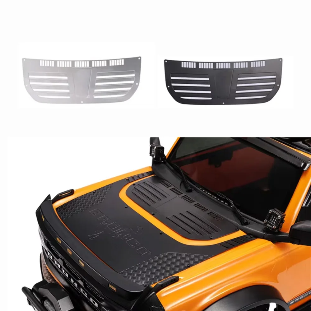 

RC Car Metal Engine Cover Hood Protective Plate For 1/10 TRX-4 TRX4 Bronco Car Shell Body Decoration Parts