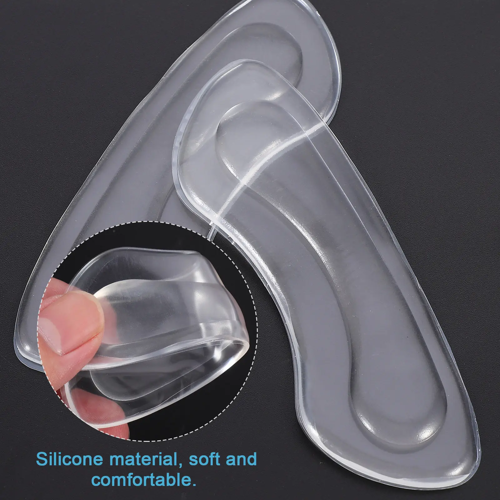 

20 шт. невидимых ультратонких износостойких противоскользящих накладок от мозолей для пяток обуви на высоком каблуке