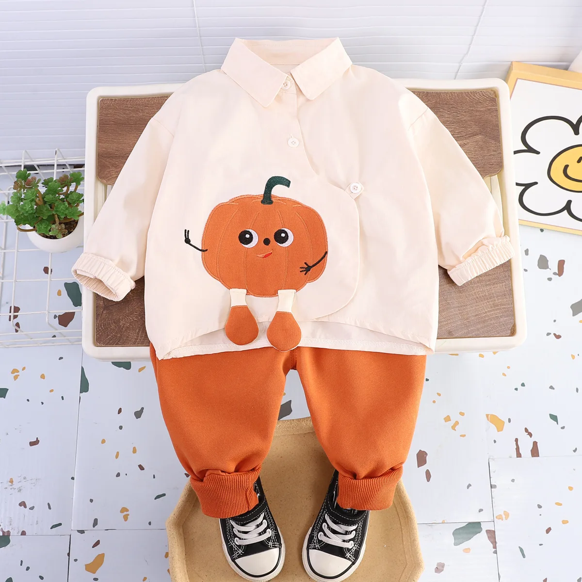 

Halloween Costume Baby Boys Sets Autumn Winter Children'S Clothing Handsome Boys 2pcs Outfit Long Sleeve Kids Suits 1-6 Years