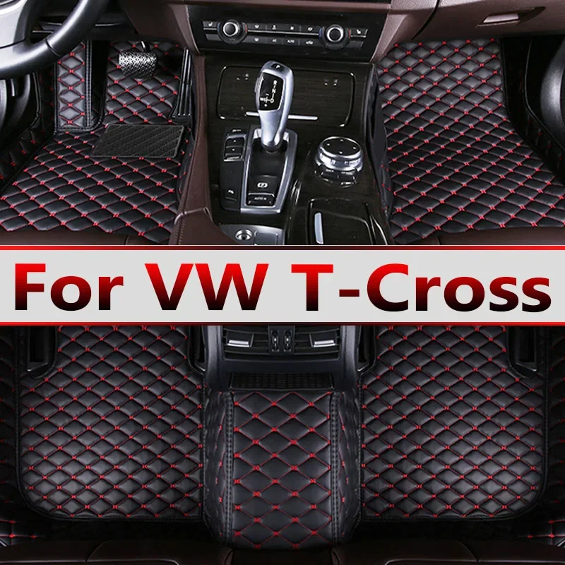 For Volkswagen vw T-Cross Tcross 2023 2022 2021 2020 2019 2018 Car Floor Mats Carpets Parts Covers Auto Interior Accessories