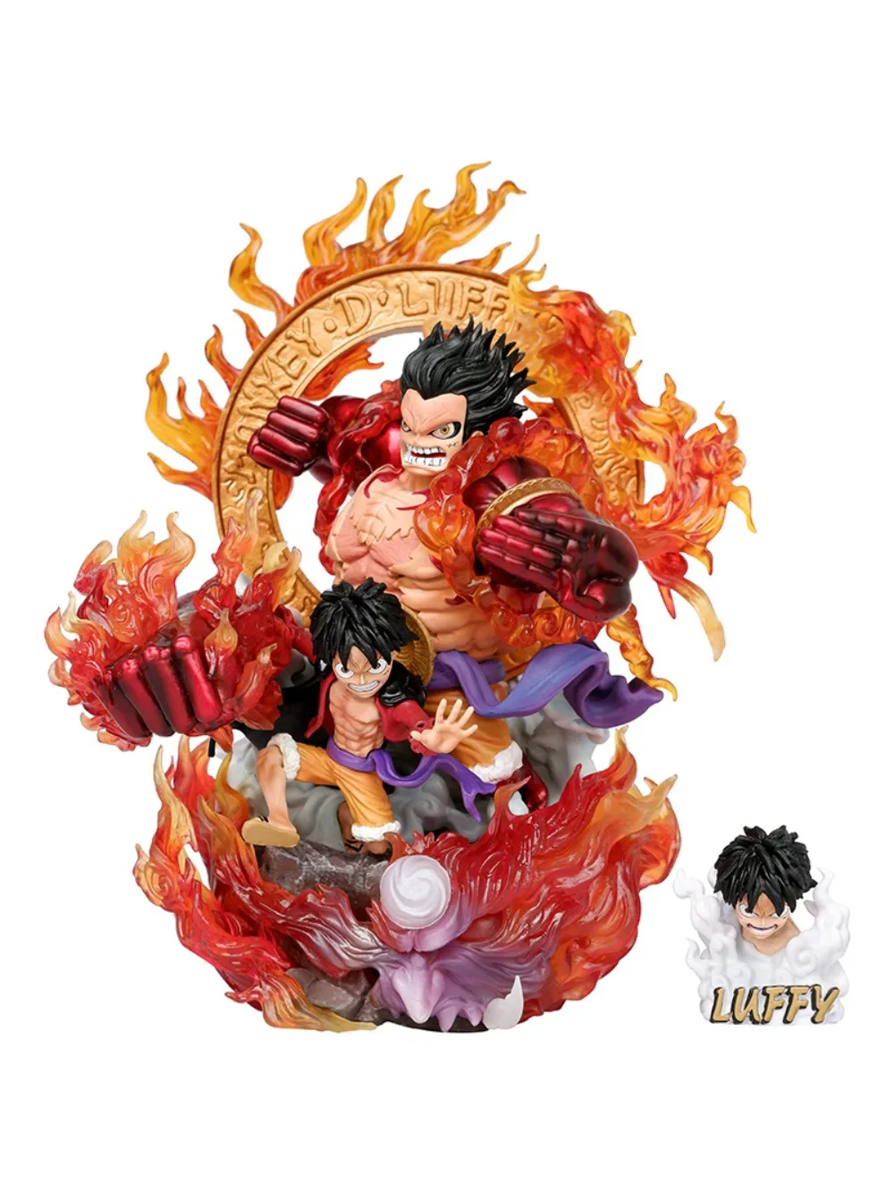 23cm nova uma peça anime figura engrenagem terceira macaco d. Luffy periférico pvc modelo estátua decoração de mesa ornamentos presentes brinquedos