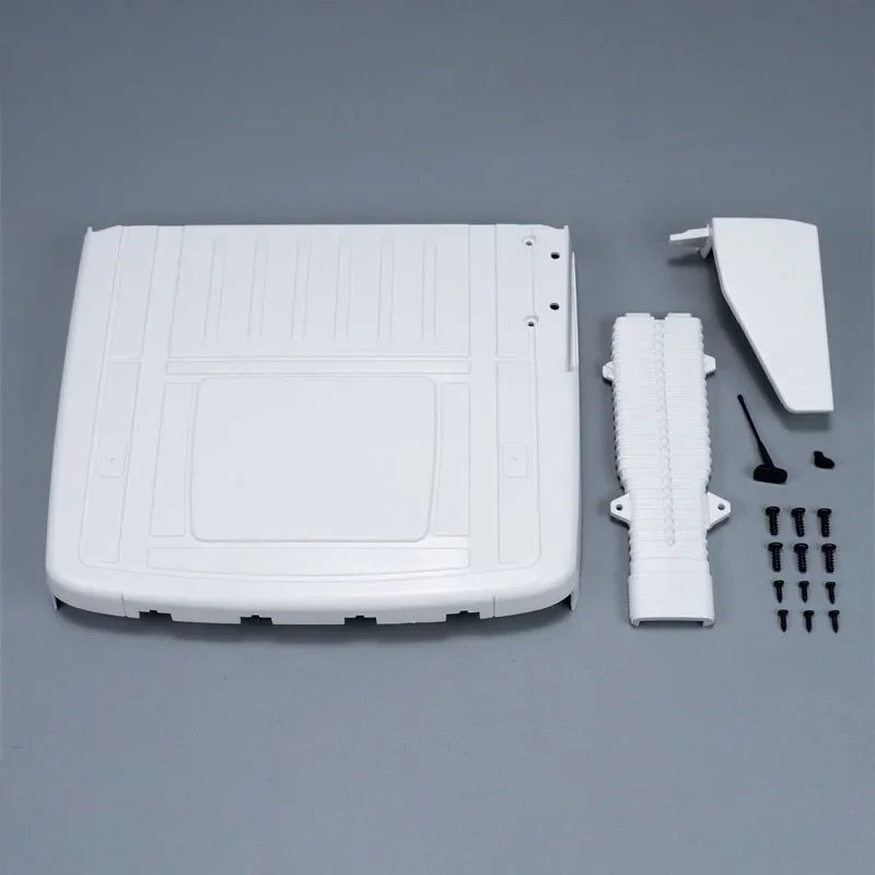 Witte Abs Plastic Dak Kit Carrosserie Voor 1/14 Tamiya Rc Vrachtwagen Auto Volvo Fh16 56360 Diy Onderdelen Speelgoed