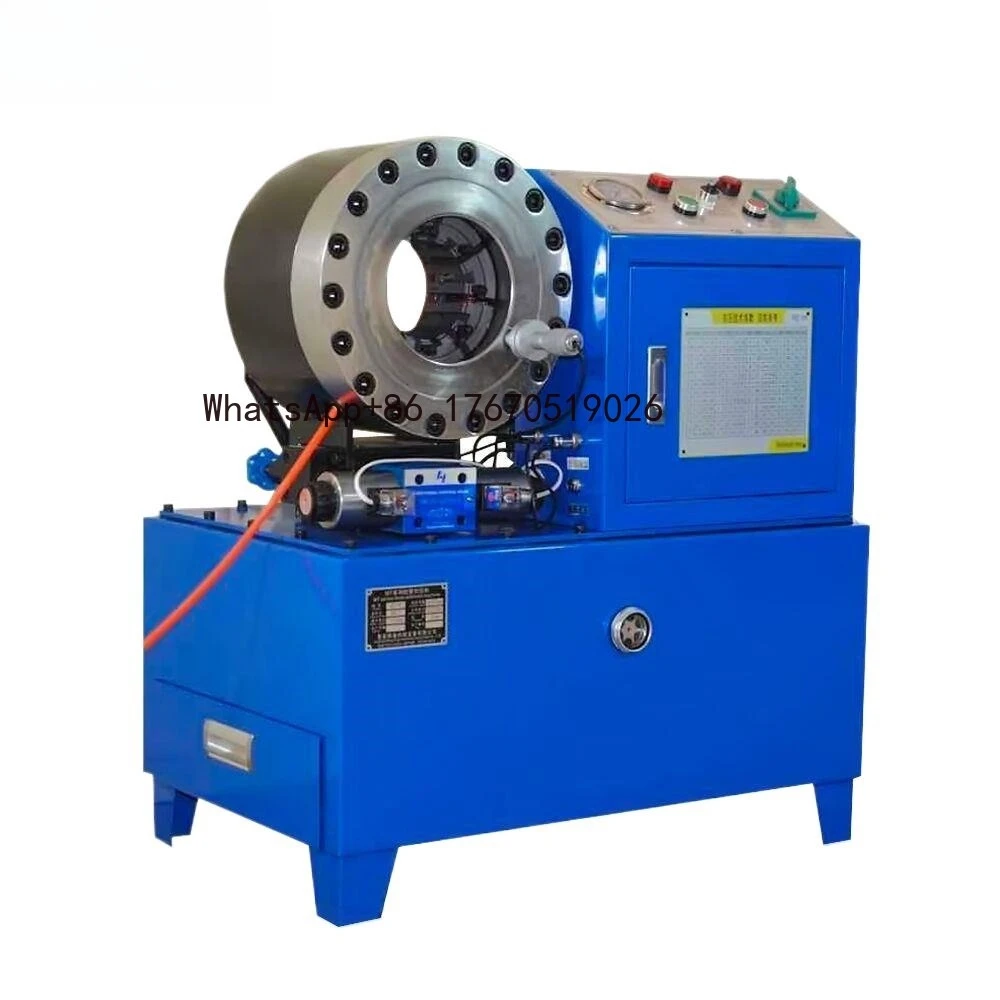 2026-DX68 DX69 Factory Automatic 1/4-2'' P32 P20 Hydraulic Hose Pipe Pressing Tool Crimper Excavator Hose Crimping Machine