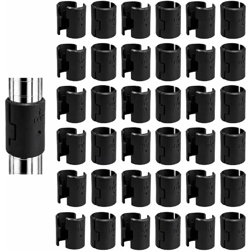 [A92P!】 Wire Shelf Clips 72PCS For 3/4 Inch Post, 0.75 In Wire Rack Plastic Sleeves, Shelf Lock Clips