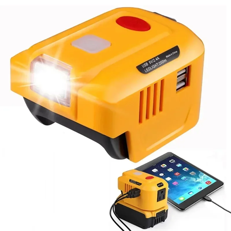 

EU/US DC 20V/18V To AC 110~120V Power Station Inverter Power Supply Charger Portable Power Supply for Dewalt Lithium Batteries