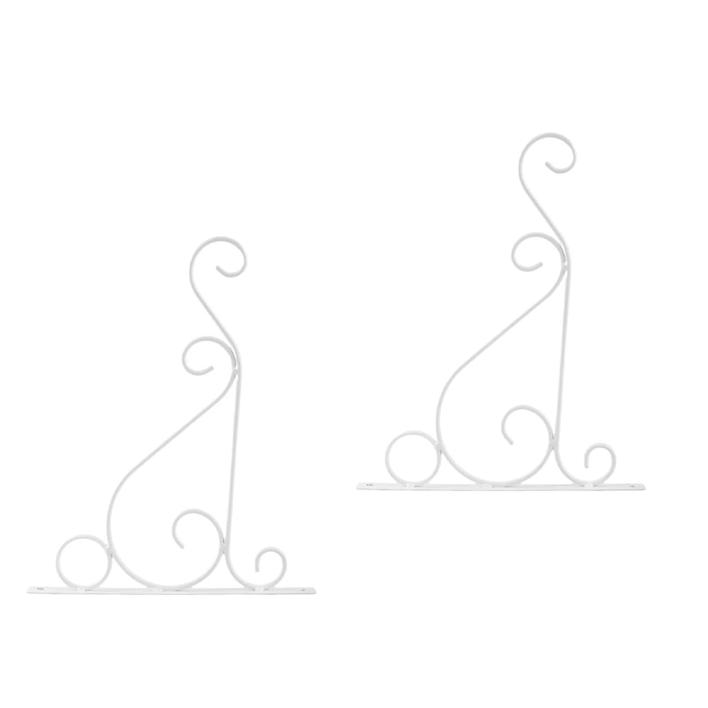 

2pcs Flowerpot Hook Rack Durable Wall Mounted Hanging Plant Pots Bonsai Home Office Balcony Decor Space Saver Easy Install
