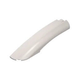 Klocki konstrukcyjne Gobricks GDS-90224 Płaskościan 10 x 2 x 2 Zakrzywiony z Zakrzywionym Końcem Lewy kompatybilny z Lego 77180 Technic