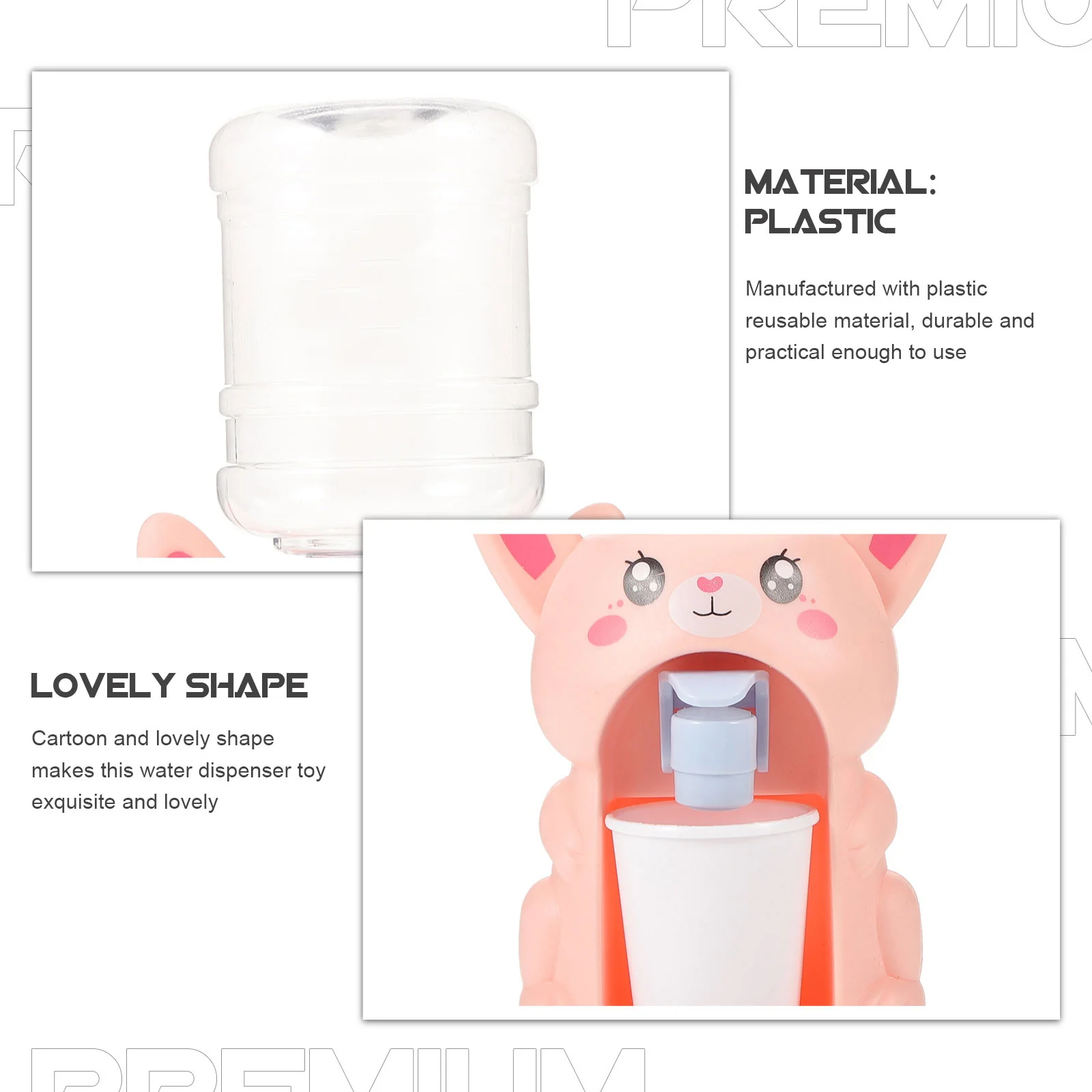 2 قطعة موزع مياه صغير للأطفال جميل الكرتون نافورة مشروبات داخلي في الهواء الطلق لعبة التخييم التنزه تعلم المهارات الحياتية