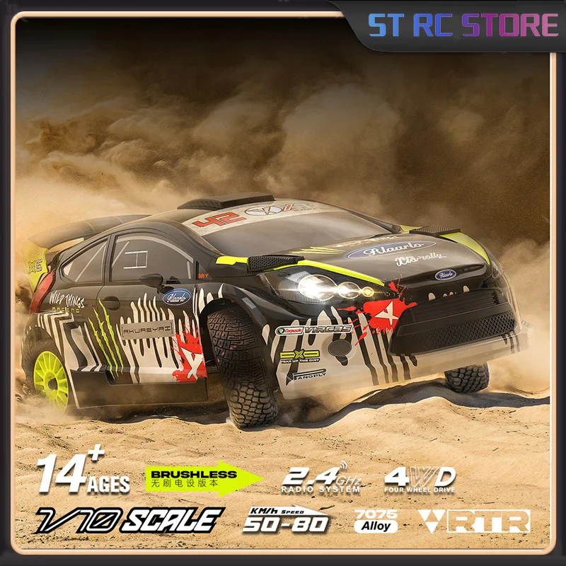 In Stock RLAARLO XTS F10 Rally Cars 1/10 RC Remote Control Car Electric Four-Wheel Drive Drift Racing Off-Road Simulation Gifts