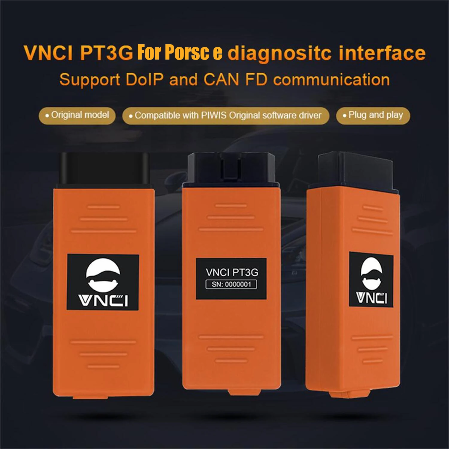 VNCI PT3G For PIWIS 3 and PIWIS 4 For Porsche Diagnostic Interface Compatible With Porsche PIWIS Software Drivers Plug and Play