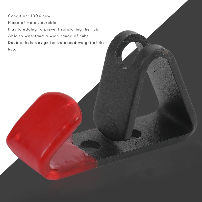 12 Pcs Tire Wheel Rim Hub Hanging Metal Hook Metal Holder Shop Display Stand Rack Wall Mounted Racing Hook