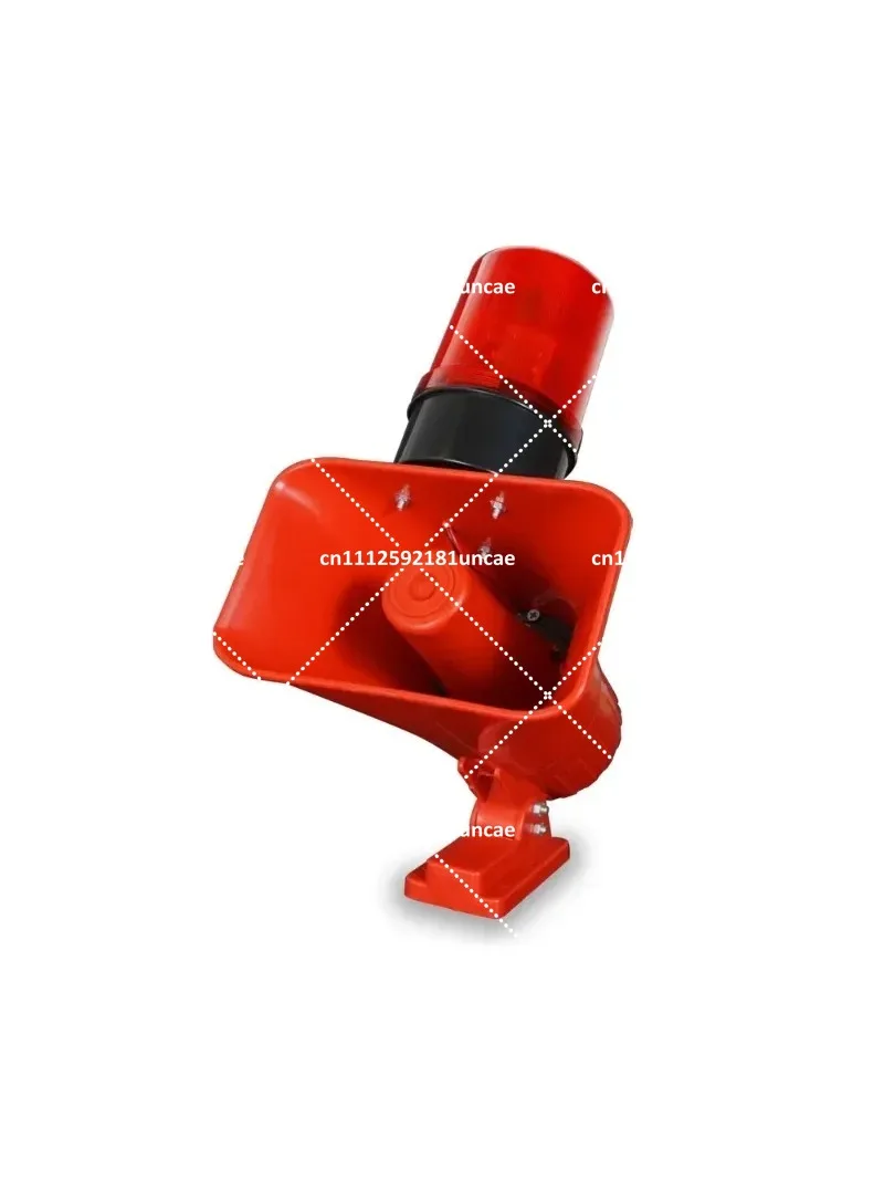 Industrial Crane Sound and Light Alarm Horn, High Decibel High-Power Warning Light for Safety
