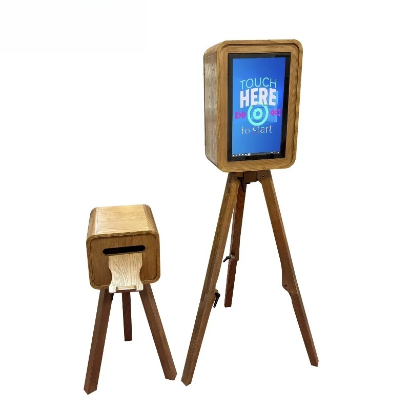 18.5 inch screen wood paint color DSLR    photo booth party photo booth wedding wooden vintage photo booth price