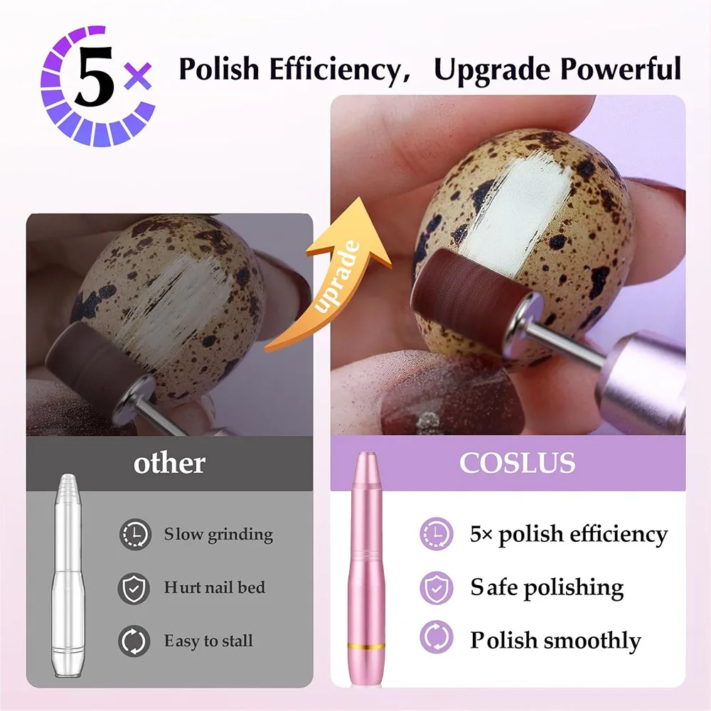 

Nails Accessories Electric Nail Drill Pen Manicure Pedicure Drills USB Metal Nail Drill Machine Gel Polishing Tools Manicure Set