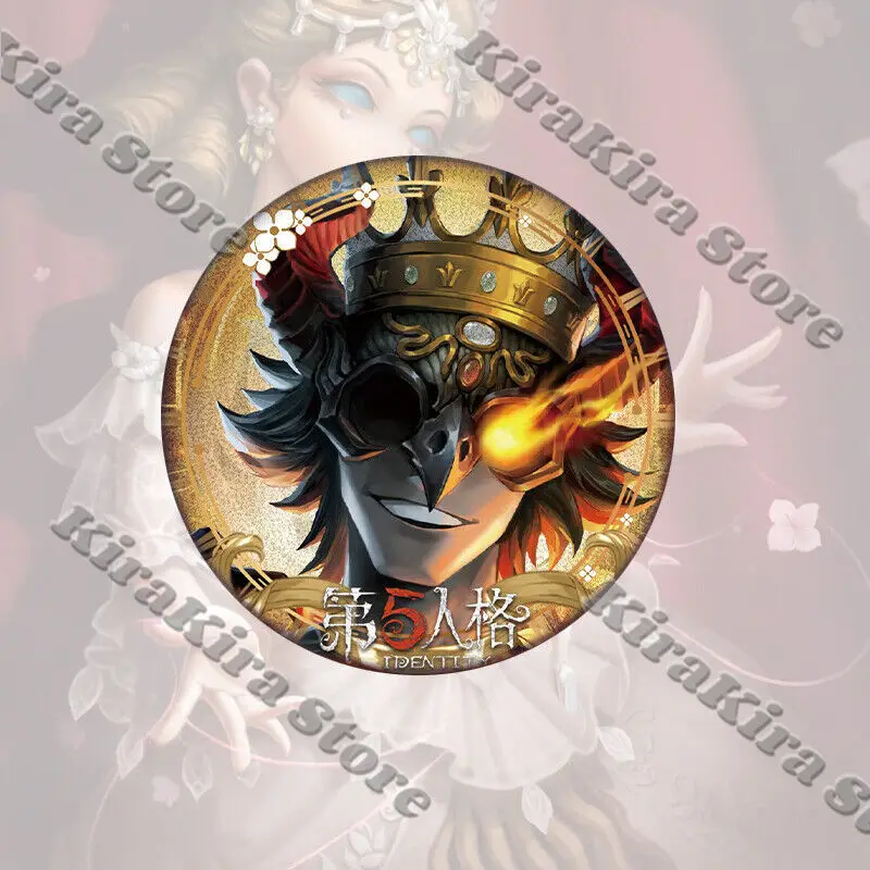 Identità V Distintivo Naib Subedar Ciondolo Doppio Flash Emblema Freddy Riley Cosplay Anime Raccogli Breastpin Edizione da collezione Decor
