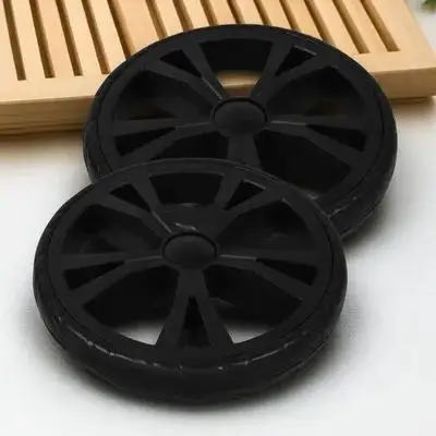 2Pcs Shopping Cart Wheels Replacement Heavy Duty Foldable Stair Climbing Caster Wheels for Market Trolley Wheelchair Luggage