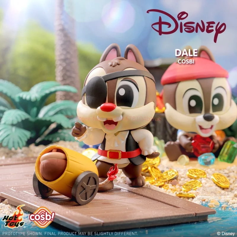 Original Hot Toys Mickey Mouse And Friends Pirate Series Blind Box Anime Figure Desktop Model  Mini Figure Cosbi Collection Gift