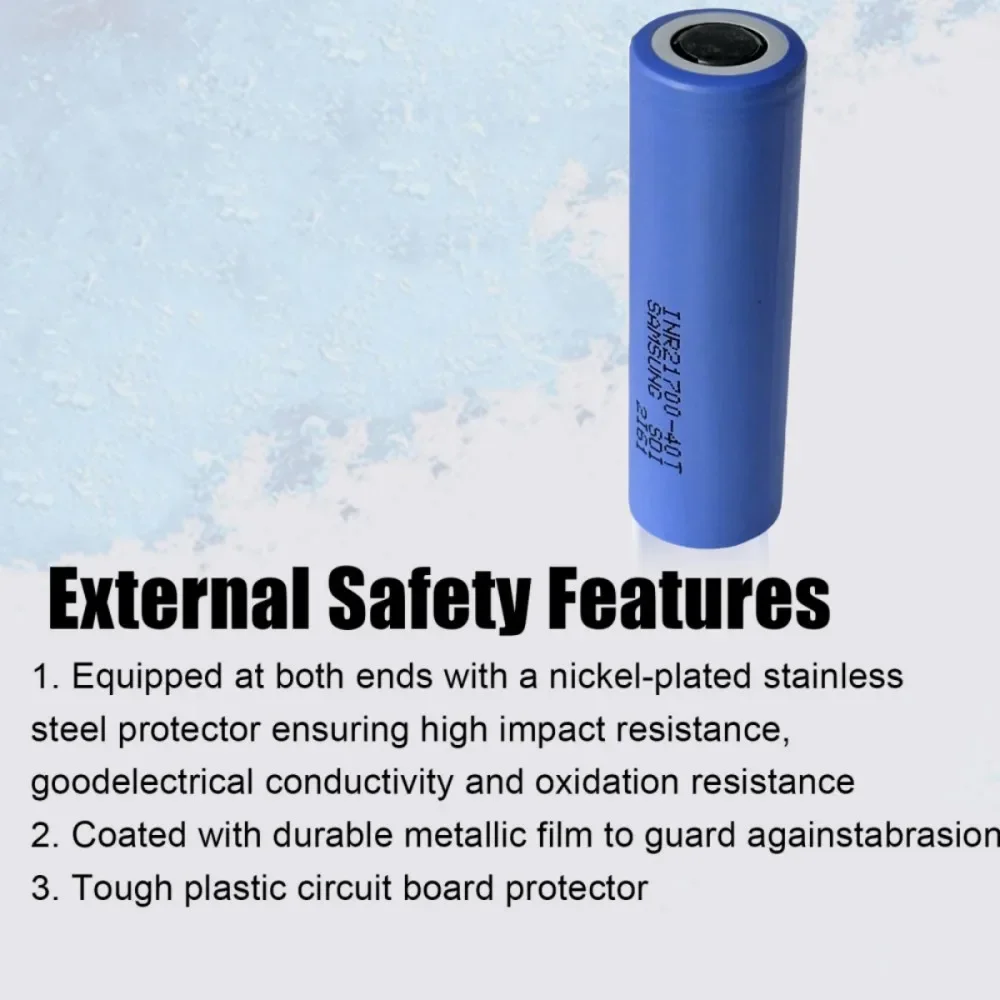 Original ICR21700 10C Rechargeable 4000mAh Lithium Battery 3.7V High Current Screwdriver Battery