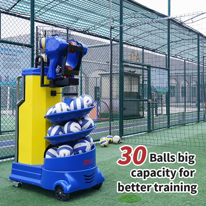 

30 Balls Volleyball Shooting Machine #5 Random Ball Siboasi V2201A Volleyball Serving Equipment