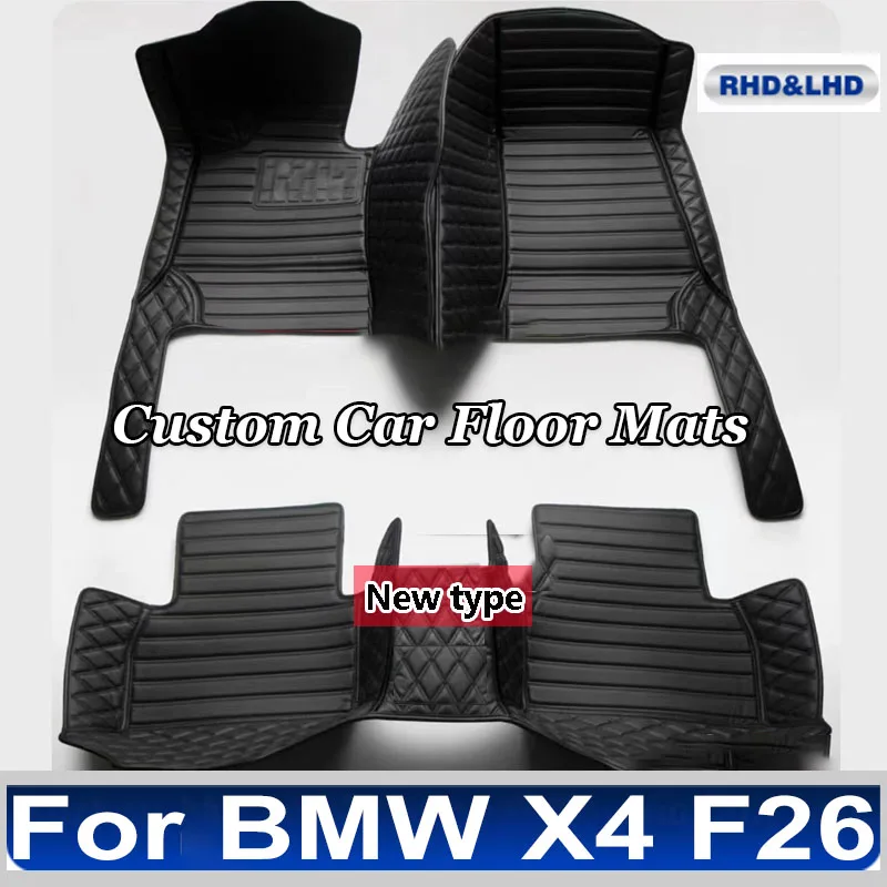 Custom Car Floor Mats for BMW X4 F26 2014 2015 2016 2017 2018 Year Auto Interior Details Car Accessories Carpet