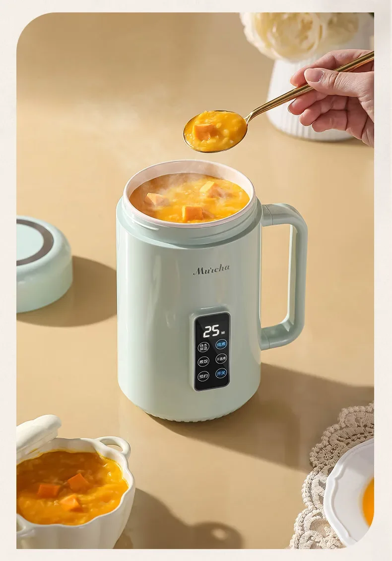 110V/220V Portable Electric Steamer Office Soup Cooker Rice Porridge Maker Water Boiling Cup Health Kettle