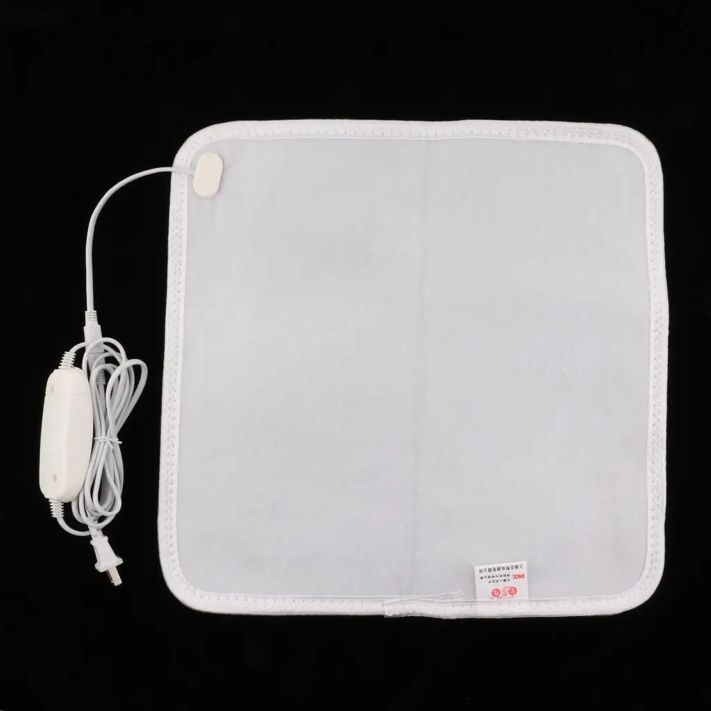 White Electric Heating Pad Warming Heated Blanket Heat Warmer Joint Care Pain Stiffness Soreness Relief