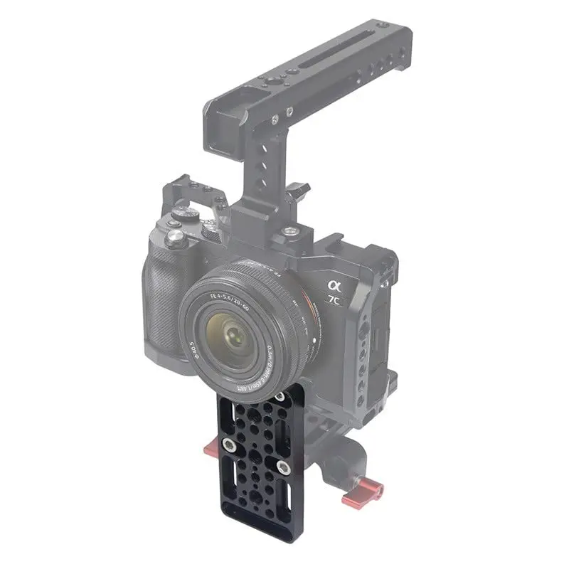 Switching Cheese Plate Camera Easy Plate for Railblocks Dovetails Short Rods For DSLR Camera Cage Rig Expansion Mounting