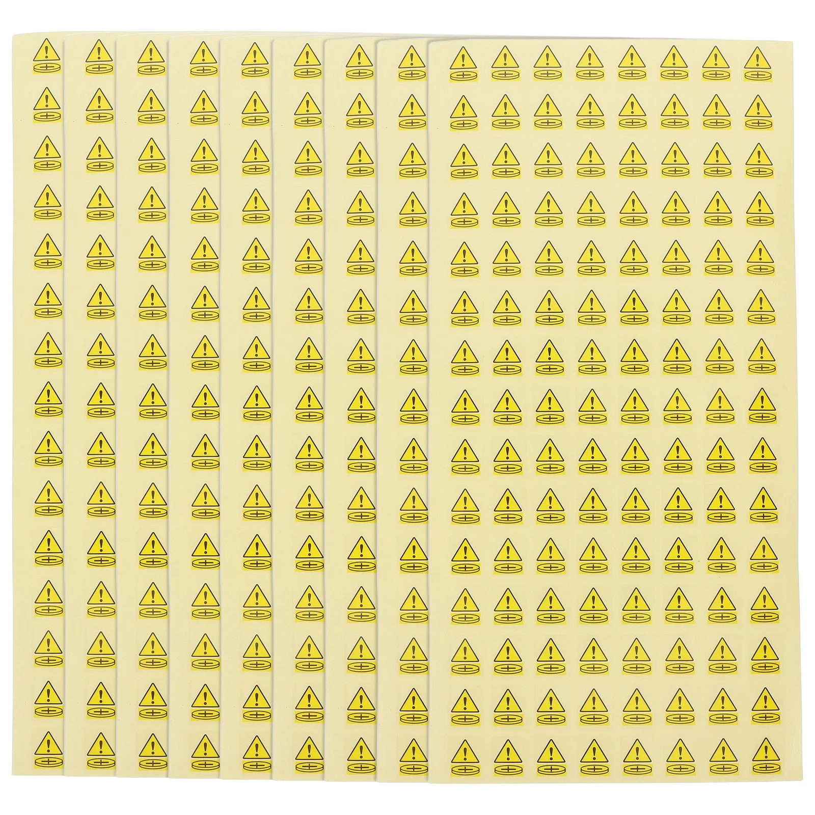 1000 قطعة من ملصقات تحذير الزر التصاق قوي متين لتغليف السلامة وملصقات تحذير النقل وعلامات المخاطر #3