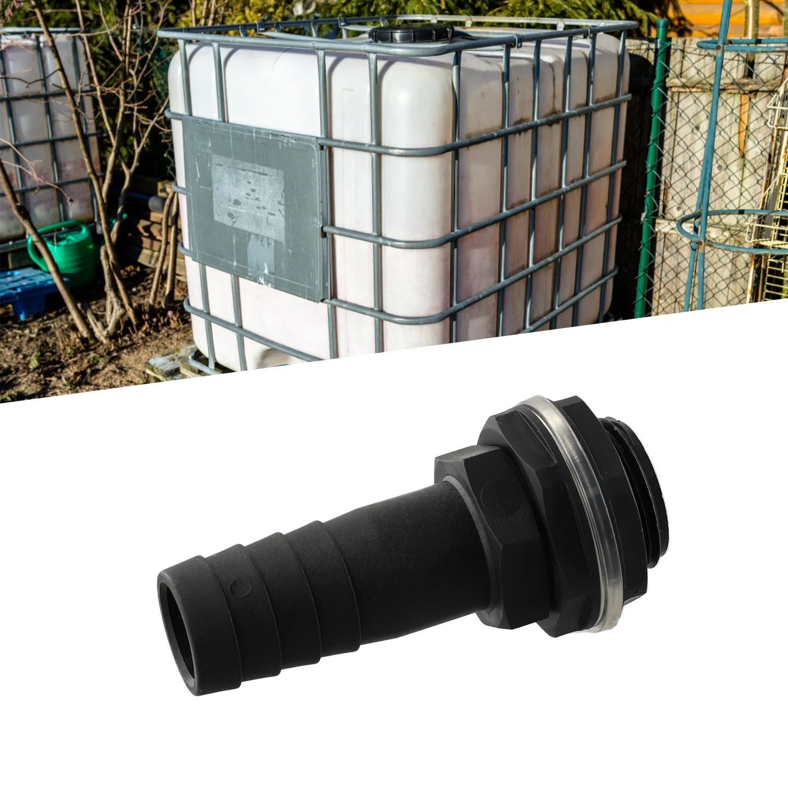 

Water Butt/tank 1in Overflow Quick Connector With Nut Washer For Watering Equipment Water Storage Rain Barre Accessories