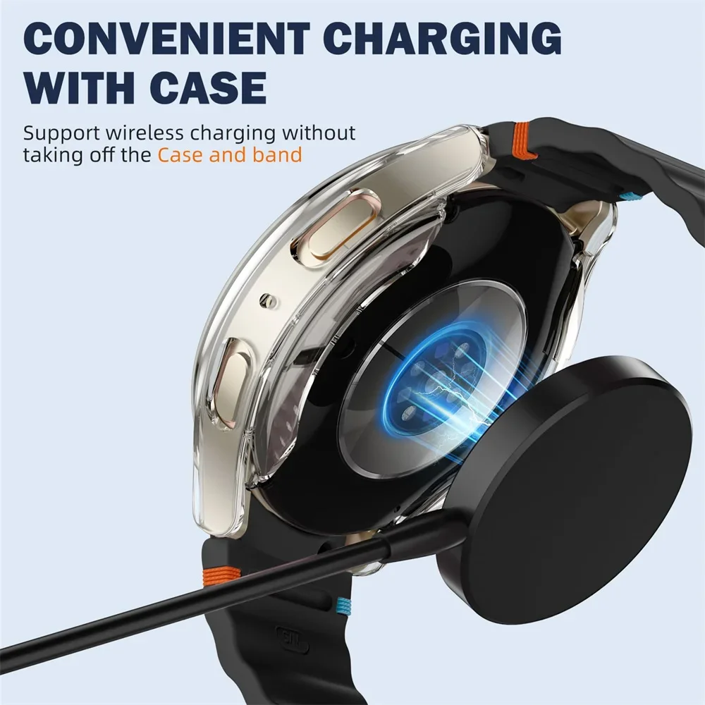 フルカバー TPU ケースサムスンギャラクシーウォッチ 7-6-5-4-FE 40 ミリメートル 44 ミリメートル保護シリコンバンパースクリーンプロテクター時計アクセサリー