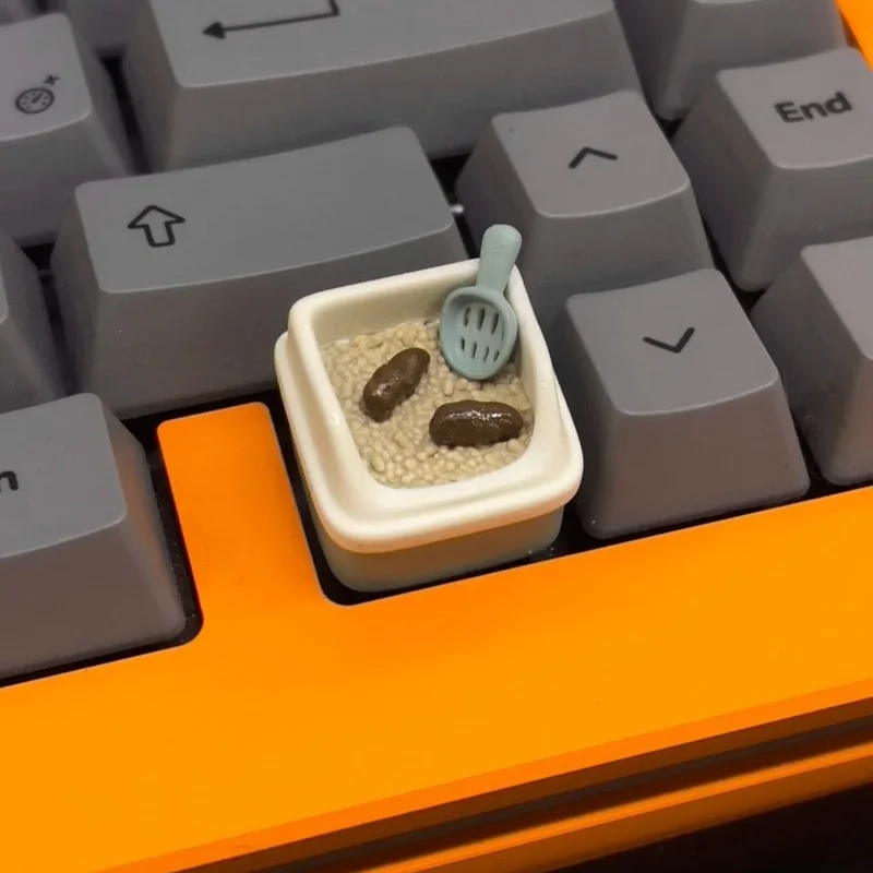 

Креативный лоток для кошачьего туалета, колпачок для клавиш, механическая клавиатура, аксессуары для кошачьего какашка, прочный подарок другу, антистатический, удобный на ощупь