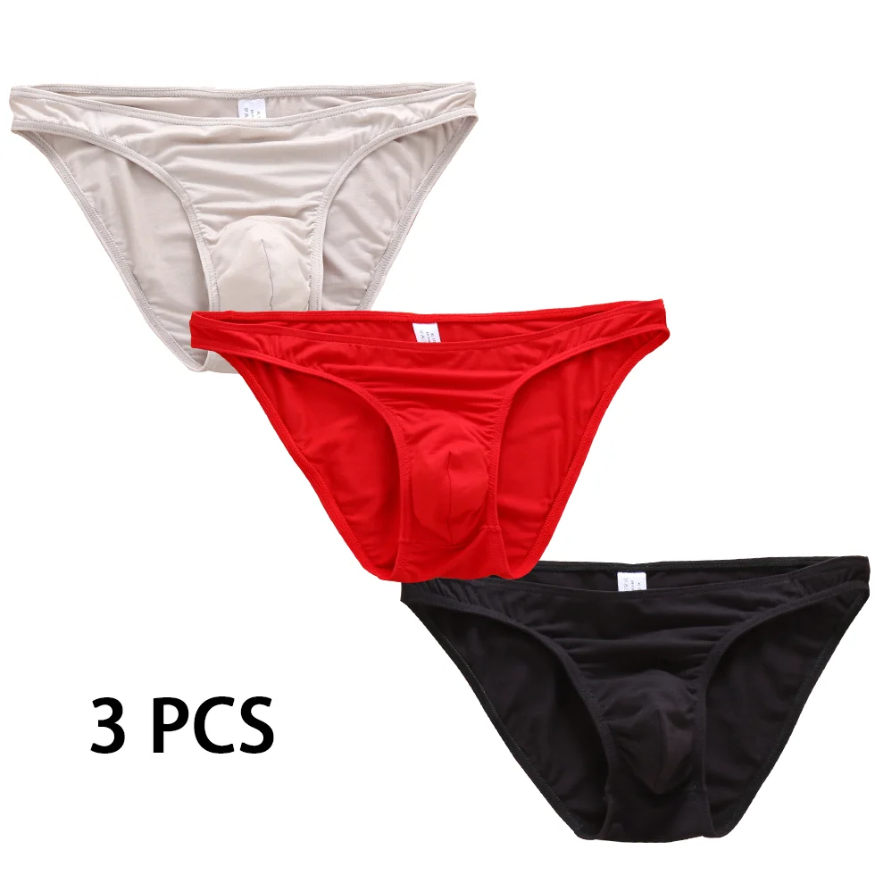 3 Pcs Men Briefs Cotton Mens Briefs Plus Size man Underwear Panties Breathable Panties Solid Sexy Comfortable Short for Boys