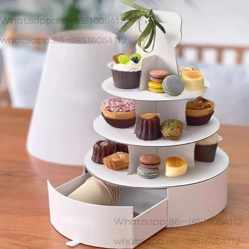 Bring your own drawers, hand-held cake rack, multi-layer dessert table, take-away coffee break, storage box, set the table