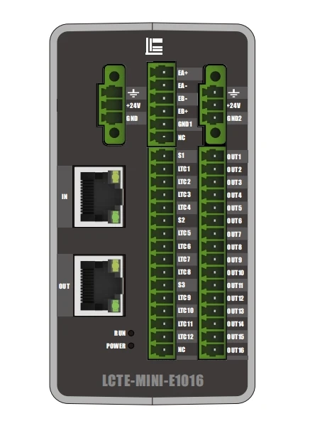 Widely Used PLC Programming Controller Mini IO Module Encoder Remote I/O Differential Input LCTE-MINI-E1O16