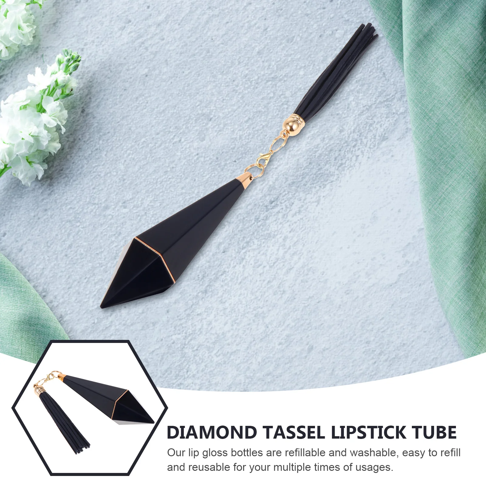 3-delige lipglossfles met kwastje, navulbaar, transparant, lekvrij, lege lippenbalsem tube voor make-up organisatie