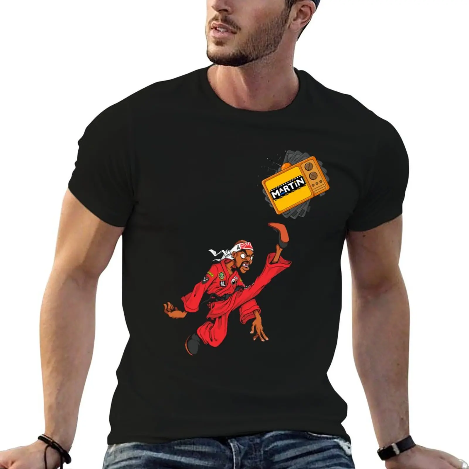Gift For Men Martin John Kreese Vintage Retro T-Shirt Basic Comfort Fit T-Shirt for Men