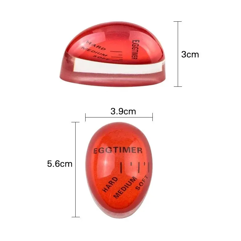 1PCS Cute Resin Boiled Egg Timer Colour Changing Visible Half Cooked Full Cooked Egg Cooker Kitchen Timer Tool